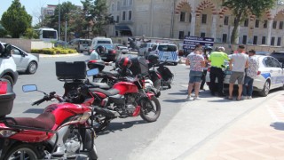 MOTOSİKLET SÜRÜCÜLERİNE DENETİM YAPILDI