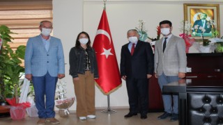 ÇTSO TRAKYA ANADOLU LİSESİ’NDEN KAYMAKAMA HOŞ GELDİN ZİYARETİ