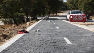 KAZAK GÖLÜ GÜZERGAHINA BİSİKLET YOLU YAPILIYOR