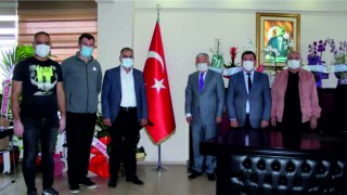 MUSTAFA AS VE EKİBİNDEN KAYMAKAM DURU’YA HAYIRLI OLSUN ZİYARETİ