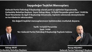 VAHAP AKAY GELECEK PARTİSİ’NDE DENEYİMLERİNİ AKTARACAK