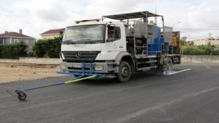 YOL ÇİZGİ VE İŞARETLEME ÇALIŞMALARI DEVAM EDİYOR