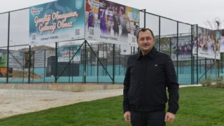BAŞKAN YÜKSEL YAPIMI SÜREN SPOR SAHALARINI DENETLEDİ