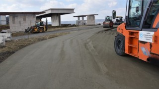 SÜLEYMANPAŞA OTOGARI BAĞLANTI GÜZERGAHLARINDA BETON YOL SERİMİ TAMAMLANDI