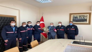 İTFAİYEDEN KAYMAKAM DURU’YA ZİYARET