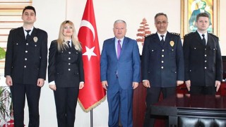 KAYMAKAM DURU’YA POLİS HAFTASI ZİYARETİ