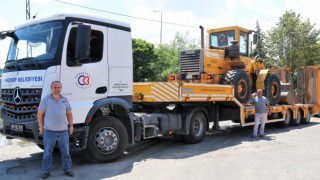 AFET BÖLGESİNE ARAÇ VE EKİPMAN DESTEĞİ