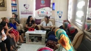 KADIN SÖYLEŞİLERİ PROGRAMININ 3.'SÜ ÇORLU CEMALİYE MAHALLESİ'NDE GERÇEKLEŞTİRİLDİ