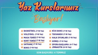 YAZ KURSLARI BAŞLIYOR