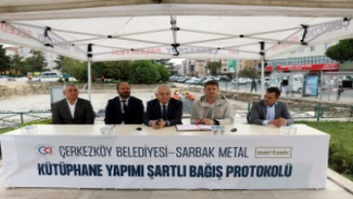 ÇERKEZKÖY HALK KÜTÜPHANESİ PROTOKOLÜ İMZALANDI