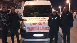 SANAYİ KOOPERATİFİ AFET BÖLGESİNE YARDIM ARACI GÖNDERDİ