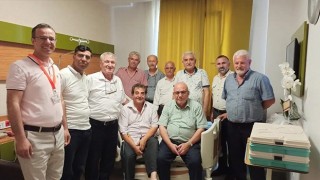 MUHTARLARDAN MUHTAR TİMUR’A GEÇMİŞ OLSUN ZİYARETİ