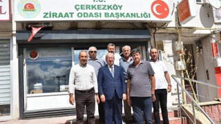 BAŞKAN ALBAYRAK’TAN ÇERKEZKÖY ZİRAAT ODASI’NA ZİYARET