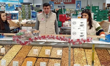 YILBAŞI ÖNCESİ GIDA DENETİMİ YAPILDI