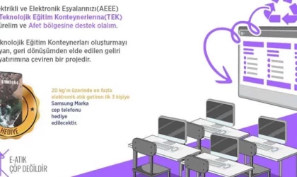 20 KİLOGRAM ATIK GETİRENE TELEFON VERİLECEK