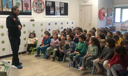 ANAOKULU ÖĞRENCİLERİNE AFET BİLİNCİ EĞİTİMİ VERİLDİ