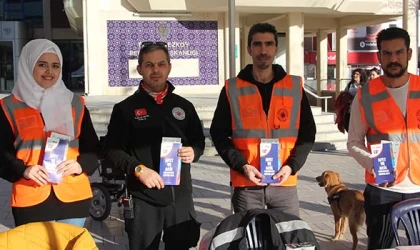 ÇERKEZKÖY ARAMA KURTARMA DERNEĞİ, DEPREMLE İLGİLİ BROŞÜR DAĞITTI