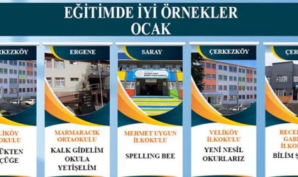EĞİTİMDE EN İYİ ÖRNEKLER PROJESİNE ÇERKEZKÖY DAMGA VURDU
