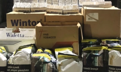 40 KİLOGRAM BANDROLSÜZ TÜTÜN ELE GEÇİRİLDİ