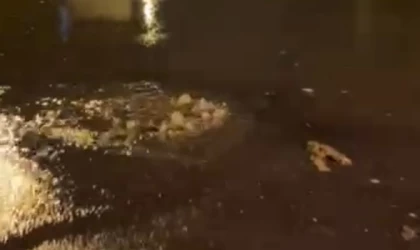 YOĞUN YAĞIŞTA RÖGAR TAŞTI