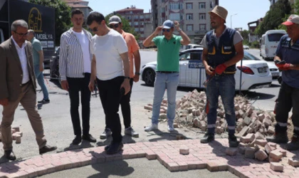 BAŞKAN ÇETİN ÇALIŞMALARI İNCELEDİ