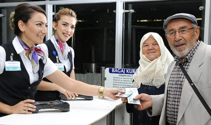 353 BİNDEN FAZLA EMEKLİ İNDİRİMLİ SEYAHAT ETTİ