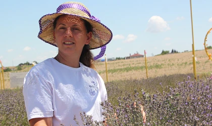 ÇERKEZKÖY’DE DOĞAL STÜDYOYA DÖNEN LAVANTA BAHÇESİNE TURİST AKINI