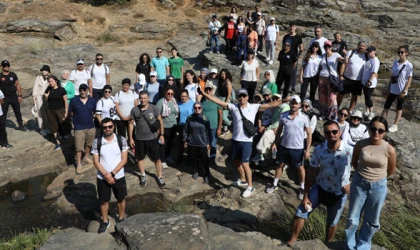 GÜNGÖRMEZ KANARA KANYONU'NDA DOĞA YÜRÜYÜŞÜ YAPILDI