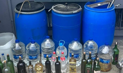 SARAY'DA SAHTE ALKOL OPERASYONU