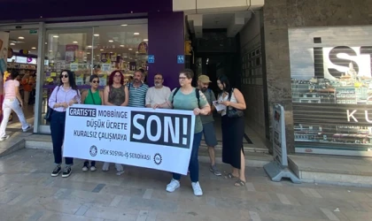 GRATİS ÖNÜNDE BASIN AÇIKLAMASI YAPILDI
