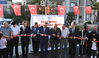 ŞEHİT BEKÇİ FIRAT DOĞAN PARKI TÖRENLE AÇILDI