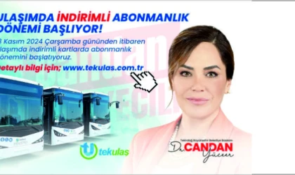 ULAŞIMDA İNDİRİMLİ ABONMALIK DÖNEMİ BAŞLIYOR