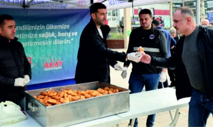 Çerkezköy Belediyesi Miraç Kandili'ni Pişi İkramıyla Kutladı