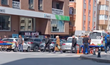 ÇERKEZKÖY PAZAR ESNAFI VE MANAVLAR SEYYAR SATICILARDAN ŞİKAYETÇİ