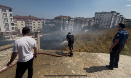 ÇERKEZKÖY İSTASYON MAHALLESİNDE YANGIN PANİĞİ