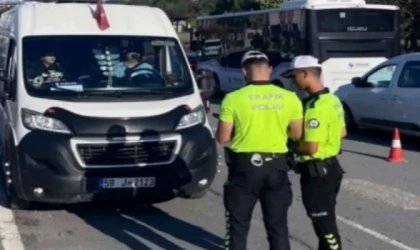 ÇERKEZKÖY’DE KORSAN SERVİS DENETİMİ: 21 SÜRÜCÜYE 269 BİN TL CEZA