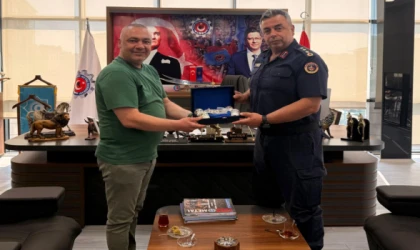İL JANDARMA KOMUTANI ÇETİN’DEN TÜRK METAL SENDİKASI’NA ZİYARET