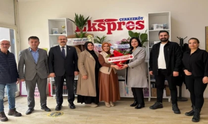 MHP ÇERKEZKÖY İLÇE BAŞKANI FATİH BERBER VE KADIN KOLLARI BAŞKANI AYLİN KISA’DAN ÇERKEZKÖY EKSPRES’E 10 OCAK ZİYARETİ