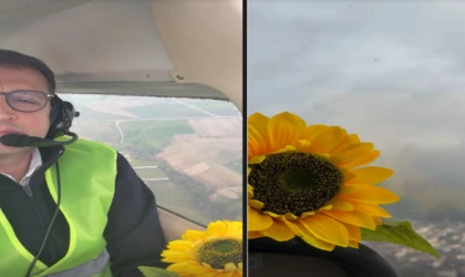 BAŞKAN AKAY BÖLGEYİ KARAYOLU YERİNE HAVADAN İNCELEDİ