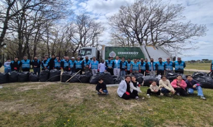 ÇERKEZKÖY’DE ‘YEŞİL VATAN’ SEFERBERLİĞİ KIZILPINAR’DA DOĞA İÇİN EL ELE