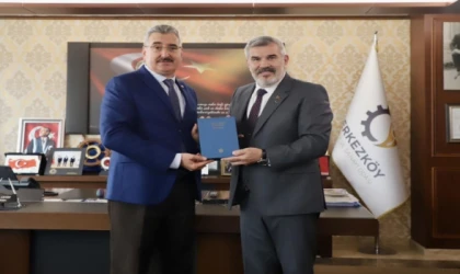 NKÜ REKTÖRÜ ŞAHİN’DEN ÇTSO BAŞKANI ÇETİN’E ZİYARET