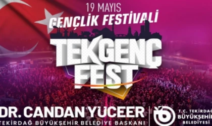 TEKİRDAĞ’DA 19 MAYIS HEYECANI TEKGENÇFEST İLE DÖRT GÜN SÜRECEK