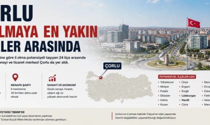 ÇORLU İL OLMAYA EN YAKIN İLÇELER ARASINDA