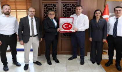 YENİDEN REFAH PARTİSİ İLÇE BAŞKANI OKAY’DAN BAŞKAN AKAY’A ZİYARET