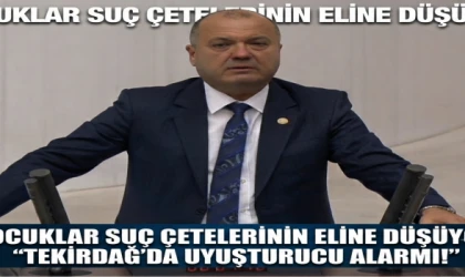 ÇOCUKLAR SUÇ ÇETELERİNİN ELİNE DÜŞÜYOR: “TEKİRDAĞ’DA UYUŞTURUCU ALARMI!”