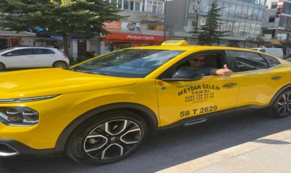 Çerkezköy’de taksicilikte bir ilk: Elektrikli taksi yollarda