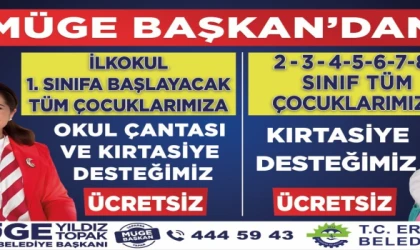 Ergene Belediyesi’nden Tüm Çocuklara Ücretsiz Eğitim Desteği