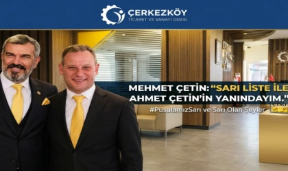 Mehmet Çetin’den Sarı Liste’ye destek: “Pusulamız Sarı, yönümüz gelişim”