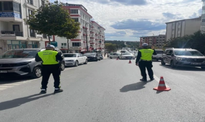 Trafikte kuralsızlığa drone takibi 