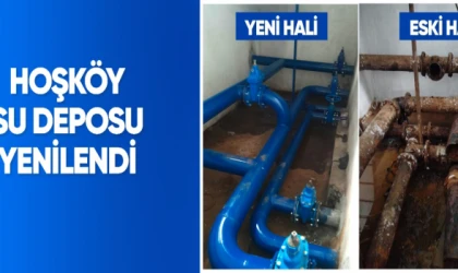 Hoşköy’de içme suyu deposu yenilendi